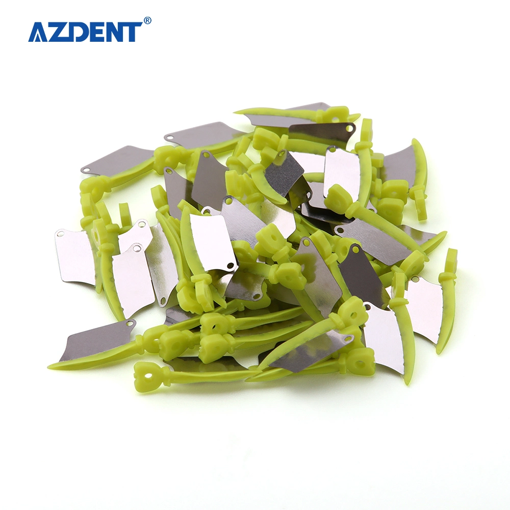 Azdent Dental Prime Teeth Interproximal Plastic Wedge with Protection Dental Steel Matrix