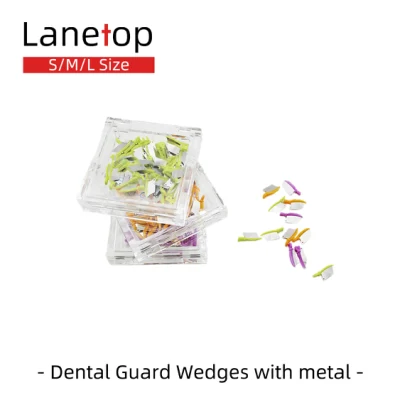 Materiali di consumo dentali Fender Schutzkeil Dental Wedge Guard Cuneo dentale con metallo